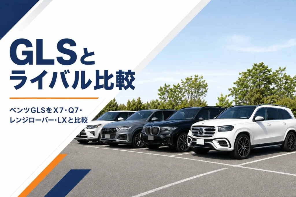 ベンツGLSとライバルの大型SUVを比べるイメージ