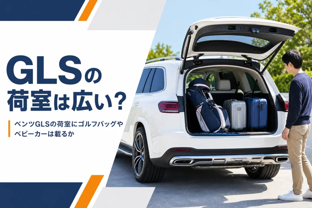 ベンツGLSの荷室に荷物を積んだ様子のイメージ