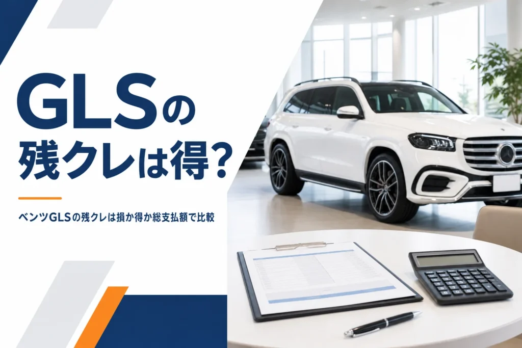 ベンツGLSの残クレの見積もりを比べるイメージ